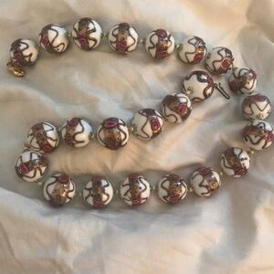Vintage Venetian Murano Glass Bead Necklace